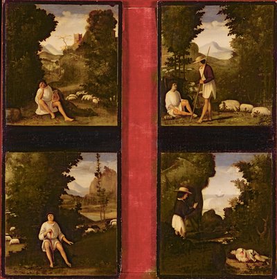 Scènes des Églogues de Tebaldeo, c.1505 - Andrea Previtali